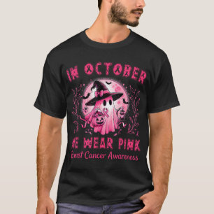 In oktober Draag we roze borstkanker T-shirt