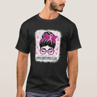 In oktober Draag we roze borstkanker T-shirt