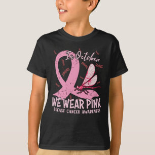 In oktober Draag we roze borstkanker T-shirt