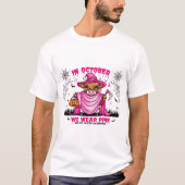 In oktober Draag we roze - borstkanker T-shirt (Voorkant)