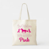 In oktober Draag we roze borstkanker Tote Bag (Achterkant)