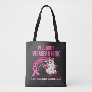 In oktober Draag we roze borstkanker Tote Bag