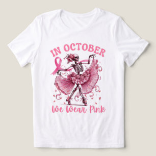 In oktober Draag we roze borstkanker Tri-Blend Shirt