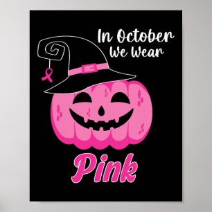 In oktober Draag we roze borstkankerbewuster Ki Poster