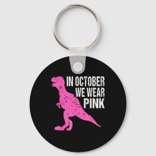 In oktober Draag we roze borstkankerbewuster Ki Sleutelhanger