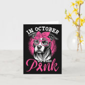 In oktober Draag we roze borstkankerbewuster Pi Kaart (Gele Bloem)