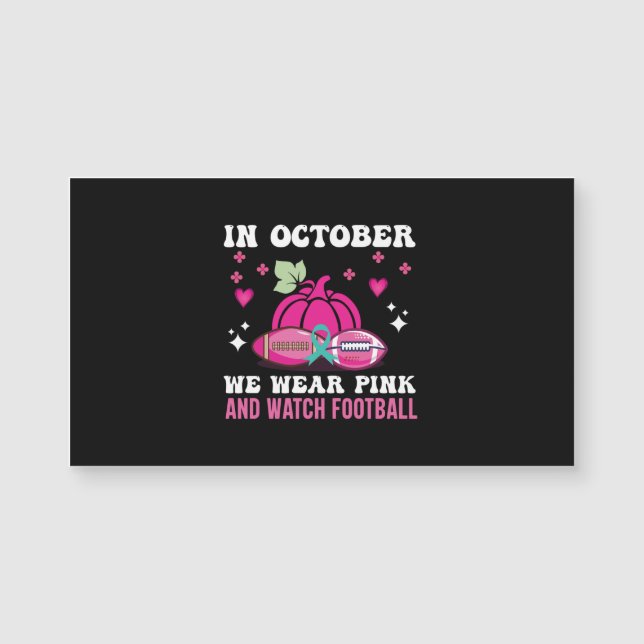 in oktober draag we roze borstkankerbewustwording  (Voorkant)