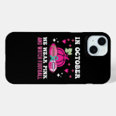in oktober draag we roze borstkankerbewustwording Case-Mate iPhone case (Achterkant (horizontaal))