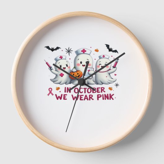 in oktober draag we roze borstkankerbewustzijn Cl (Voorkant)