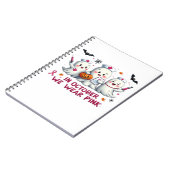 in oktober draag we roze borstkankerbewustzijn Cl Notitieboek (Linkerzijde)