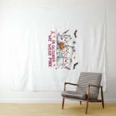 in oktober draag we roze borstkankerbewustzijn Cl Wandkleed (In Situ (horizontaal))