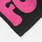 In oktober Draag we roze borstkankerbewustzijn Fleece Deken (Hoek)