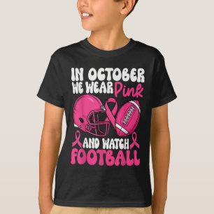 In oktober Draag we roze borstkankerbewustzijn T-shirt