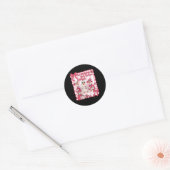In oktober Draag we roze borstkankergans Ronde Sticker (Envelop)
