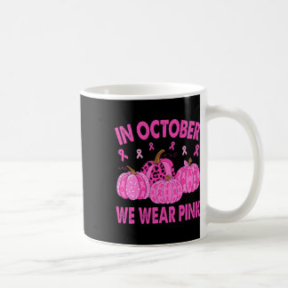 In oktober Draag we roze borstkankergriep Koffiemok