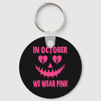 In oktober Draag we roze borstkankergriep Sleutelhanger