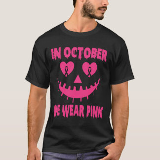 In oktober Draag we roze borstkankergriep T-shirt