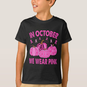 In oktober Draag we roze borstkankergriep T-shirt