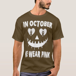 In oktober Draag we roze borstkankerjaster T-shirt