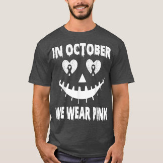 In oktober Draag we roze borstkankerjaster T-shirt