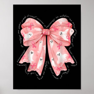 In oktober Draag we roze borstkankersensibiliserin Poster