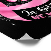 In oktober Draag we roze borstkankervlinder pi Poster (Hoek)