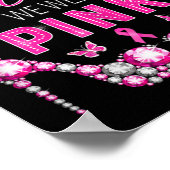 In oktober draag we roze borstkankervoorlichting poster (Hoek)