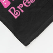 In oktober Draag we roze borstkankervrouwen Ghost Fleece Deken (Hoek)