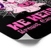 In oktober Draag we roze borstkankervrouwen Ghost Poster (Hoek)