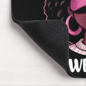 In oktober Draag we roze borstkankerwaarschuwing b Muismat (Hoek)