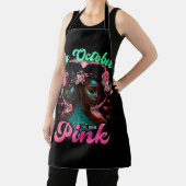 In oktober Draag we roze borstkankerwaarschuwing b Schort (Insitu)