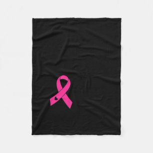 In oktober Draag we roze borstkankerwaarschuwing Fleece Deken