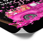 In oktober Draag we roze borstkankerwaarschuwing G Poster (Hoek)