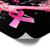In oktober Draag we roze borstkankerwaarschuwing Poster (Hoek)