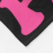 In oktober Draag we roze borstkankerwaarschuwing R Fleece Deken (Hoek)