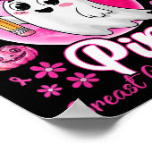 In oktober Draag we roze borstkankerwaarschuwing t Poster (Hoek)