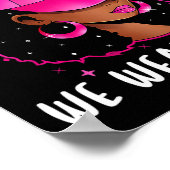 In oktober Draag we roze borstkankerwaren Poster (Hoek)