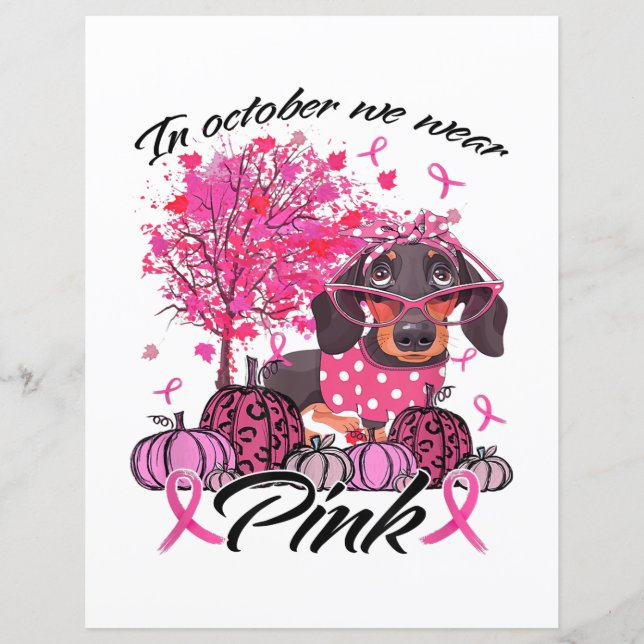 In oktober Draag we roze da (Voorkant)