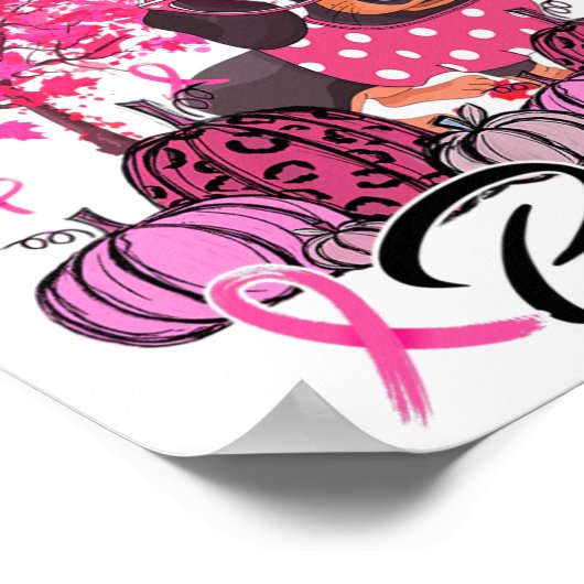 In oktober Draag we roze da Poster (Hoek)