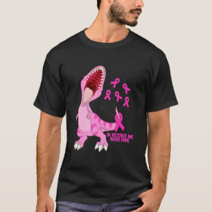 In oktober Draag we roze Dinosaur Trex Dino Kind B T-shirt