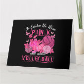 In oktober Draag we roze en bekijken we volleybalb Kaart (Voorkant)