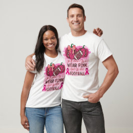 In oktober Draag we roze en horloge Football T-shirt