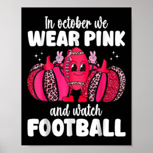In oktober Draag we roze en kijken naar borstkanke Poster