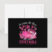 In oktober Draag we roze en kijken we naar het Foo Briefkaart (Voorkant / Achterkant)