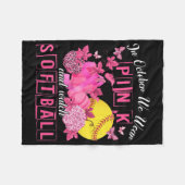In oktober Draag we roze en kijken we naar het sof Fleece Deken (Voorkant (Horizontaal))