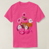 In oktober Draag we roze geesten en pompoenen voor T-shirt (Design voorkant)