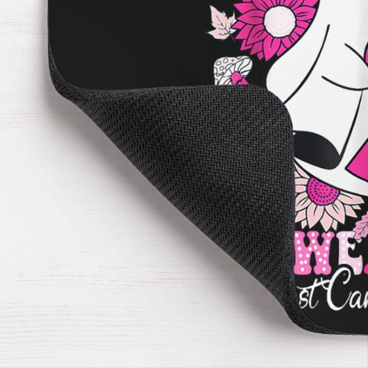 In oktober Draag we roze gelabelde borstkanker Muismat (Hoek)