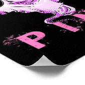 In oktober Draag we roze gelabelde borstkanker Poster (Hoek)