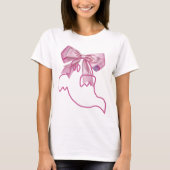 In oktober Draag we roze Ghost T-shirt (Voorkant)
