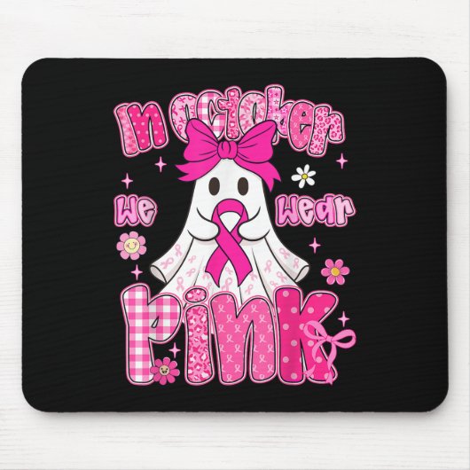 In oktober Draag we roze gistkanker A Muismat (Voorkant)